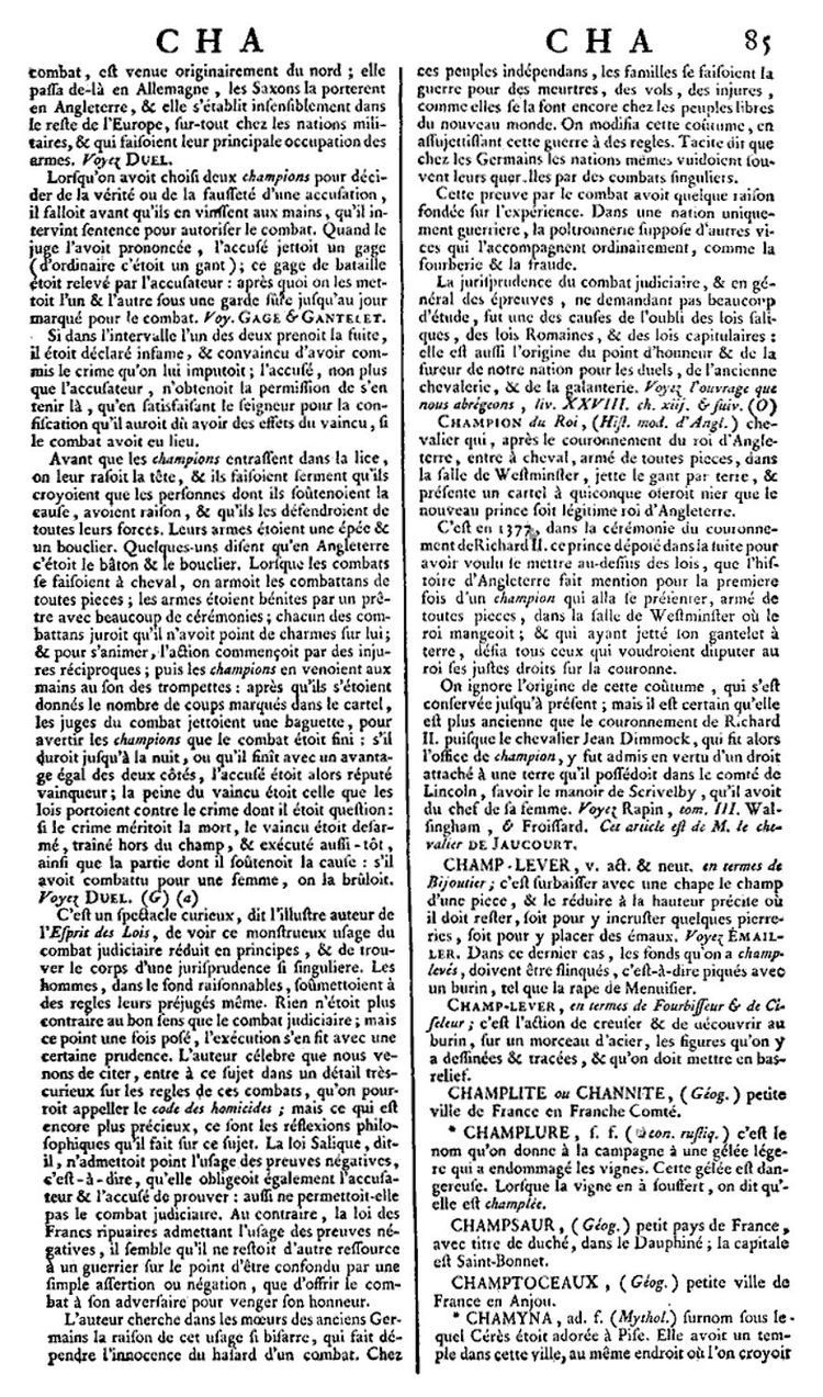 Page 85 du 3e tome de l’Encyclopédie de Diderot et d’Alembert.
