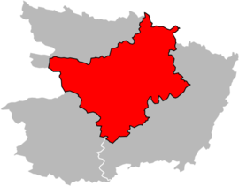 Carte de l'arrondissement en 2012.