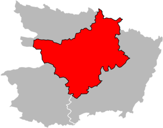 Carte de l'arrondissement en 2012.