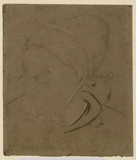 Dessin d'une coiffe de Saint-Lambert-du-Lattay.
