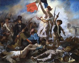 Tableau La Liberté guidant le peuple.