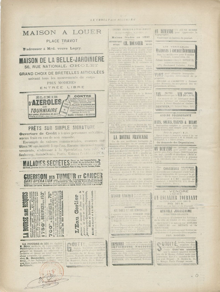 Page 8 du périodique Le Choletais.