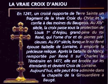 Article sur la croix d'Anjou