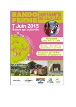 Affiche 2015 de la rando ferme à Saint-Martin-de-la-Place