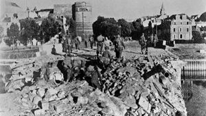 Photographie de la Libération d'Angers.