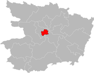 Carte de situation du canton.