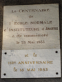 Plaque commémoration
