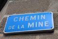 Chemin de la Mine à Saint-Aubin.