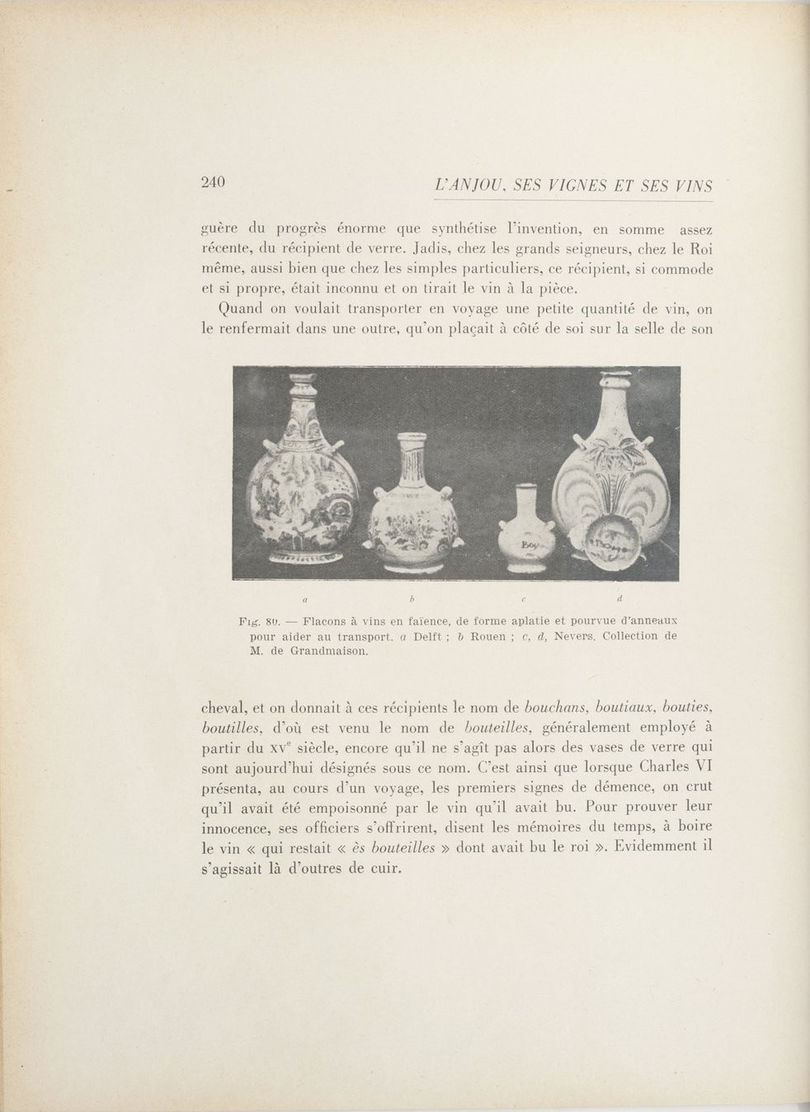 Page 240 de L'Anjou ses vignes et ses vins de Paul Maisonneuve.
