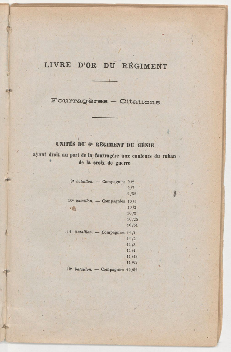 Page 5 de Historique du 6e régiment du génie - Guerre 1914 1918.