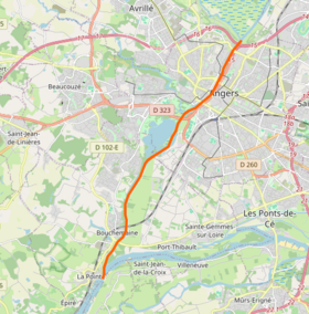Carte du cours de la Maine.