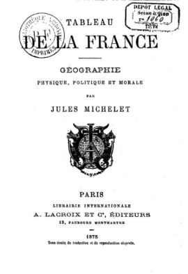 Couverture du Tableau de la France de Jules Michelet.