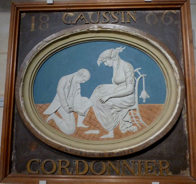 Fichier:Angers, Enseigne de cordonnier en 1806.JPG